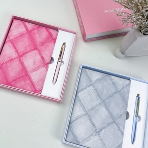 Journal en cuir PU <span class=keywords><strong>A5</strong></span> personnalisé, impression personnalisée, carnet quotidien, 160 lignes et pages à points, ensemble de papeterie de luxe 2026 - Product Image 3