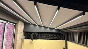 Ristorante esterno motorizzato cortile Villa a baldacchino retrattile ombra 10m in lega di alluminio elettrico pieghevole tettoia di isolamento termico - Product Image 3