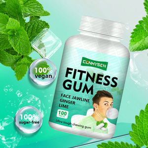 Oem Odm Gomme de fitness pour sculpter le visage Chewing-gum sans sucre au gingembre et à la lime pour améliorer l'apparence de la mâchoire - Product Image 2