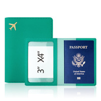 Prix d'usine Couverture de passeport en PU pour voyage Porte-passeport en cuir PU Portefeuille de voyage Emballage avec logo personnalisé Bas quantité minimale de commande