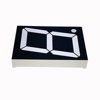 Layar LED 7 Segmen Besar 4 Inci, Layar LED 7 Segmen 1 Digit yang Laris untuk Papan Tanda SPBU