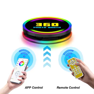 Plataforma Redonda Metálica Rossmine <span class=keywords><strong>360</strong></span> para Cabina de Fotos, Soporte para Teléfonos Inteligentes y Cámaras para Grabación de Fotos y Videos en Eventos - Product Image 2
