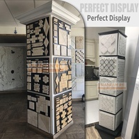 Ensemble exclusif d'assiettes en marbre Céramique Présentoir sur pied en mosaïque de porcelaine Combo