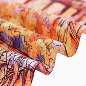 Bandana carré doux imprimé floral léger pour femmes foulards en mousseline de soie <span class=keywords><strong>foulard</strong></span> en soie vente en gros - Product Image 6