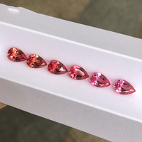 Pierre de saphir naturel personnalisé Padparadscha saphir pierre en vrac diamant cultivé en laboratoire pour bijoux