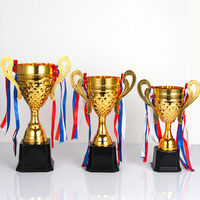 Prix de fabrication Golden Plated Crafts Awards World Globe Metal Trophy College Basketball Competition Trophy Award Metal Metal