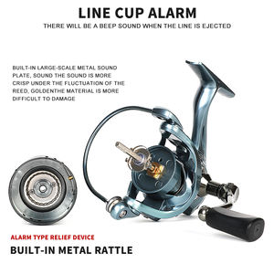 Carrete giratorio forjado de precisión 1000-4000 5,2: 1 5 + 1BB Carrete de fundición de agua salada y agua dulce Carrete anodizado doble compuesto de aviación - Product Image 4