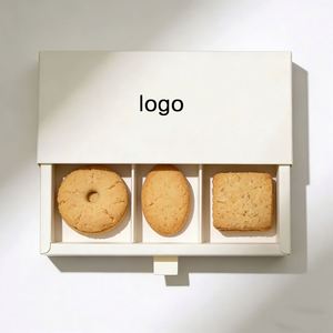Custom Logo Eco-Friendly Recycled Materials <b>Cookie</b> <b>Box</b> with Dip Cup Dividers Food Grade Cardboard Snack Packaging for Candy Cake - Product Image 1