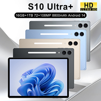 Nuevo Modelo Tab S10 Ultra 5G Wi-Fi, Tablet PC Android 14 de 11 Pulgadas, 16GB+1TB, 8800mAh, Desbloqueada para Uso Empresarial, Procesador MTK