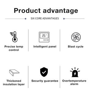 Pour laboratoire 50L température 50-500 ℃ test incubateur GW50BE Test Champer avec affichage - Product Image 3