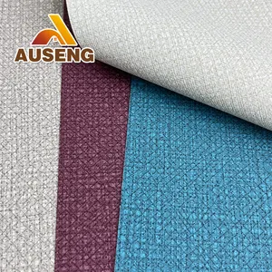 New Design ASTM E84 Class AAnti-Static Vinyl Wallpaper Wall Covering Hotel Wall Papers Fireproof Luxury Classic Wallcovering