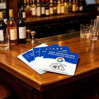 Carte de visite NFC en acrylique 13,56 MHz, support de table multilingue pour contrôle d'accès en entreprise et hôtel