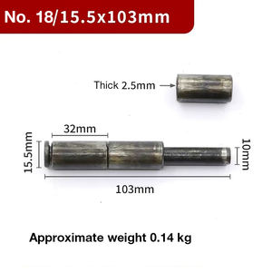 مفصلات لحام صناعية 10*80 مستديرة من الفولاذ المقاوم للصدأ للخدمة الشاقة ، مفصلات لحام قوية للباب ، مفصلات أبواب محورية - Product Image 4