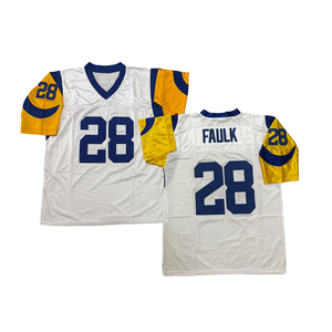 Camiseta de Rugby Estilo Vintage para Hombre, Cosida, con Nombres de Jugadores como <span class=keywords><strong>James</strong></span> Harris, Kurt Warner, Marshall Faulk, Eric Dickerson, Jerome Bettis, David Jones, Tallas S-3XL - Product Image 4