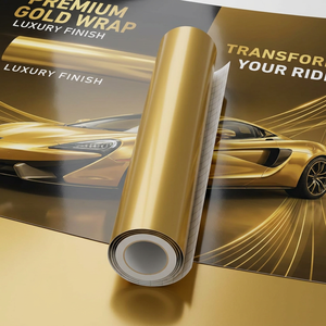 Glossy Matte <b>Gold</b> Silver <b>Mirror</b> Self Adhesivo Vinilo Sticker Colored Vinyl Paper Roll - Product Image 3