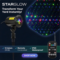 Projecteur Laser RGB Décoratif pour Jardin, Éclairage Extérieur pour Fêtes et Événements, Étanche IP65, avec Piquet de Fixation pour Pelouse, Patio, Cour et Terrasse