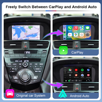Boîtier adaptateur sans fil Apple CarPlay pour ACURA RDX TL ILX ZDX 2009-2013, Android Auto, Mirror Link, lecteur USB, caméra AHD avant/arrière