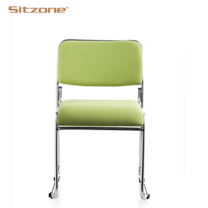 Silla <span class=keywords><strong>de</strong></span> <span class=keywords><strong>Oficina</strong></span> Apilable sin Brazos con Estructura Metálica y Tapicería <span class=keywords><strong>de</strong></span> Tela, Ideal para Visitas, Capacitación, Personal, Salas <span class=keywords><strong>de</strong></span> Conferencias y Invitados - Product Image 6