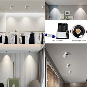 Foco Empotrable LED Regulable de Techo, Negro, Pequeño, Reflector, 24V, Cri95, Smd, 3W, 5W, 220V - Product Image 3