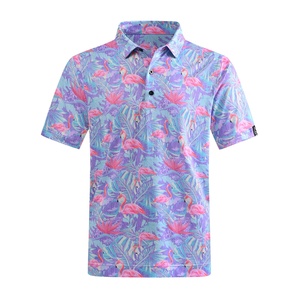 Camiseta de Golf Personalizada para Hombre, Modelo 2025 OEM, con Logotipo Bordado en Spandex, Estampado de Lujo, de Secado Rápido y Talla Grande - Product Image 3