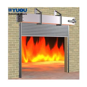 Chinese Supplier Automatic Interior Security Steel Fire Rated Roller Shutter Door