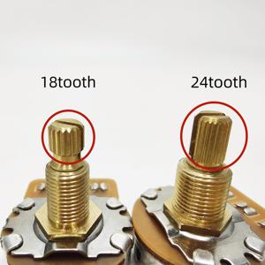 Potentiomètres de guitare électrique à axe fendu long de 15/19 mm A500K/B500K/A250K/B250K pour volume/tonalité - Product Image 6