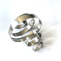 Colliers de serrage pour conduites résistantes à la chaleur, en acier inoxydable, aluminium et plastique, grande taille, mesure en pouces, usage industriel robuste