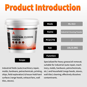 ผงทำความสะอาดอุตสาหกรรมสูตรเข้มข้นสีน้ำเงิน ขนาด 10 ลิตร สำหรับทำความสะอาดพื้นโรงงานและเครื่องจักร ขจัดคราบไขมัน - Product Image 4