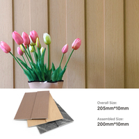 Panneau mural WPC anti-moisissure et insonorisant, panneau composite bois-plastique durable pour la décoration de la chambre à coucher et du salon