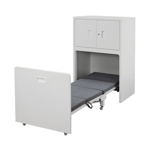 Modern Design Wooden Office Filing Cabinet with Foldable Nap Bed Factory Direct Price Adjustable for Outdoor <b>Workshop</b> School Use - Product Image 1