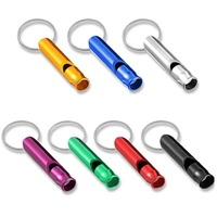 Sifflet d'urgence en métal personnalisé autodéfense pour l'anti-viol Porte-clés coloré Sifflets pour la survie Sécurité SOS Activités de plein air