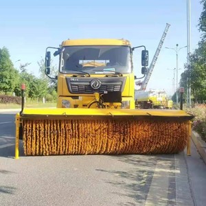 แปรงปัดหิมะติดรถยนต์แบบล้อเลื่อน แปรงด้านหน้าถอดออกได้ เครื่องกำจัดหิมะขนาดใหญ่ สำหรับรถทำความสะอาดถนนในเขตเทศบาล รถดัดแปลงสำหรับกำจัดหิมะ - Product Image 4