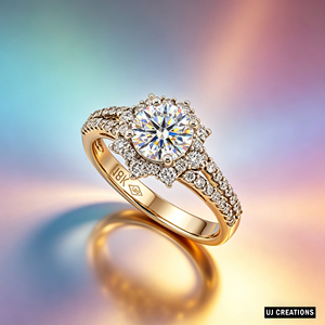 Custom S925/10K/14K/18K Solid Gold 1 Carat Round Lab Grown Brilliant Cut Diamond Wedding <b>Ring</b> VVS-VS Quality - Product Image 6