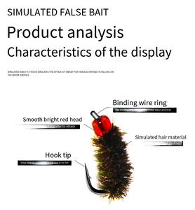 12 #   14 #   16 #   18 #   20 #   Hameçon en acier à haute teneur en carbone pour la pêche à la mouche, pour le poisson-chat, le bar et le poulpe en eau douce et en eau salée/rivière - Product Image 4