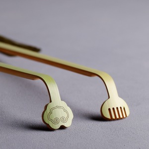 Bamboo Back Scratchers Green Rake And Cloud Shape Handmade Traditional Chinese Style Souvenir Stick - Product Image 4