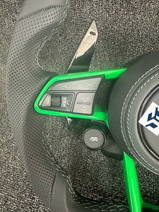 Volant de voiture en cuir Nappa adapté aux modèles Audi TT TTS TTMK2 TTMK3 R8 RS S3 S8 A3 A4 A5 A6 A6L A7 Q3 Q2 <span class=keywords><strong>Q6</strong></span> Q7 Q8 - Accessoires automobiles - Product Image 2
