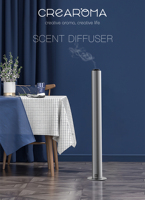 CREAROMA 2025 B2B Home Diffuseur de parfum intelligent de luxe cylindrique et rechargeable par USB