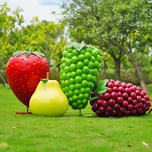 Grande simulation de fruits et légumes en céramique, sculpture de jardin, ferme de fraise, produits agricoles, ornements de décoration m - Product Image 5