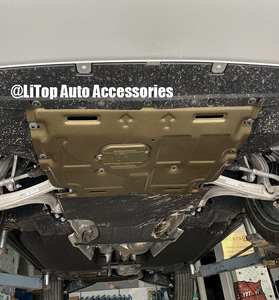 アウディQ2 Q3 Q5 Q7 Q8 2017-2023エンジン保護スキッドプレート用車体シャーシガードエンジンカバースプラッシュシールド - Product Image 3