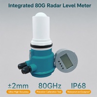 Capteur de niveau d'eau radar sans contact 80 GHz IP68 anti-corrosion pour la mesure des fossés fluviaux, des fosses de drainage et des réservoirs d'huile