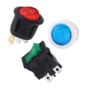 Interruptor Rocker <span class=keywords><strong>LED</strong></span> LECI RS601C 220v com Conector de Cobre Vermelho Verde Azul Amarelo para Conexão de Tomada Elétrica - Product Image 4