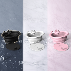 Bol facial en silicone pliable avec tubes <span class=keywords><strong>de</strong></span> respiration et bac à glaçons intégré pour la cryothérapie cutanée - Product Image 4