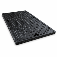 Tapis de construction écologiques en HDPE 4x8, anti-UV, antidérapants, en matériau vierge UHMWPE