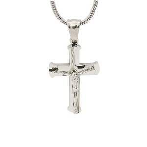 2018 Trendy Stainless Steel Custom Plated Jesus <b>Cross</b> <b>Pendant</b> Necklace 18x28.5mm 4g Unisex Gift - Product Image 3