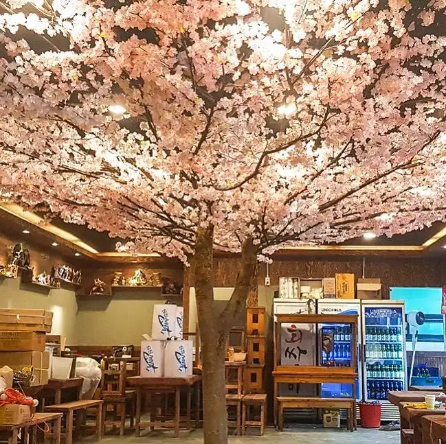 YRUHS4 pohon Sakura besar, pohon Sakura putih Sakura besar 8-10Ft 3M Untuk restoran Hotel dekorasi pernikahan