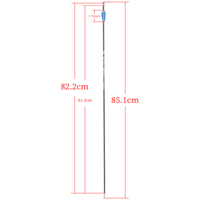 Flèche Pandarus Icepoint ID0.125\" 3.2mm 40 Tonnes en Carbone Haute Résistance avec Plume en Caoutchouc pour Tir à l'Arc sur Cible