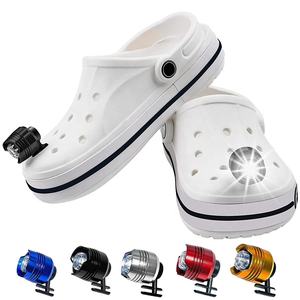 1pcs headlights for croc shoe light up LED headlights flashlights Shoe Headlights Lights