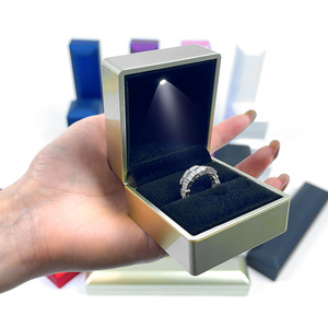 FORTE Wholesale Luxury Paint <b>Gift</b> Jewellery <b>Boxes</b> Custom LED Jewelry Box Packaging Bracelet Necklace <b>Earring</b> Ring Box - Product Image 5