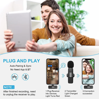 Microphone cravate portable sans fil K8 K9 K35 Vente en gros en usine Interview en direct Mini micro cravate anti-bruit en extérieur