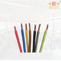 Fil électrique en cuivre massif isolé PVC Boqiang 1,8 mm 450/750V BV pour le câblage des bâtiments et des habitations
